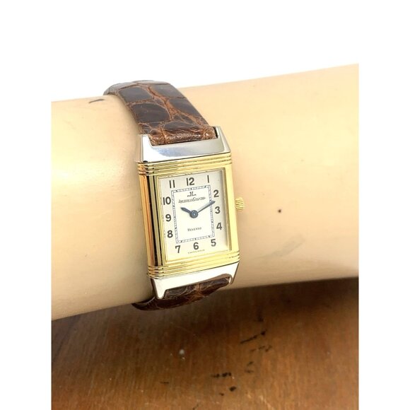 Jaeger-LeCoultre Reverso Women's Watch 260.5.08 Swiss Quartz 20x33mm Gold Steel - Picture 11 of 14